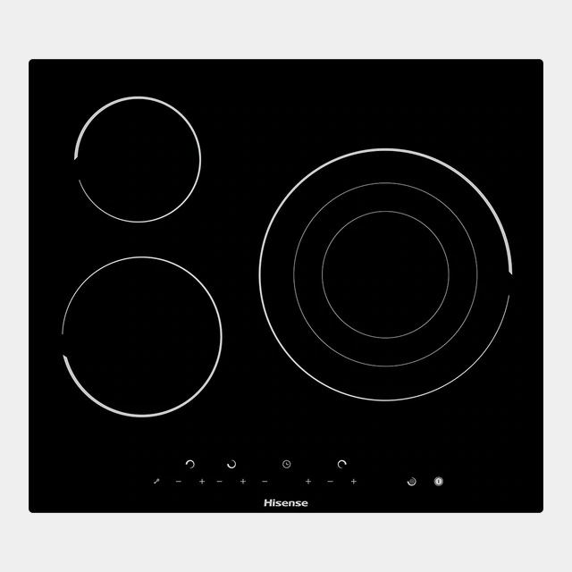 Hisense E6322c  placa vitroceramica 3 fuegos biselada 29cm