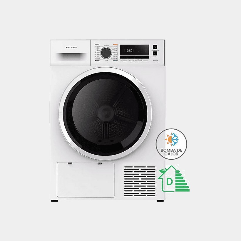Infiniton Sdbc1ddx secadora bomba de calor dark inox 10kg D
