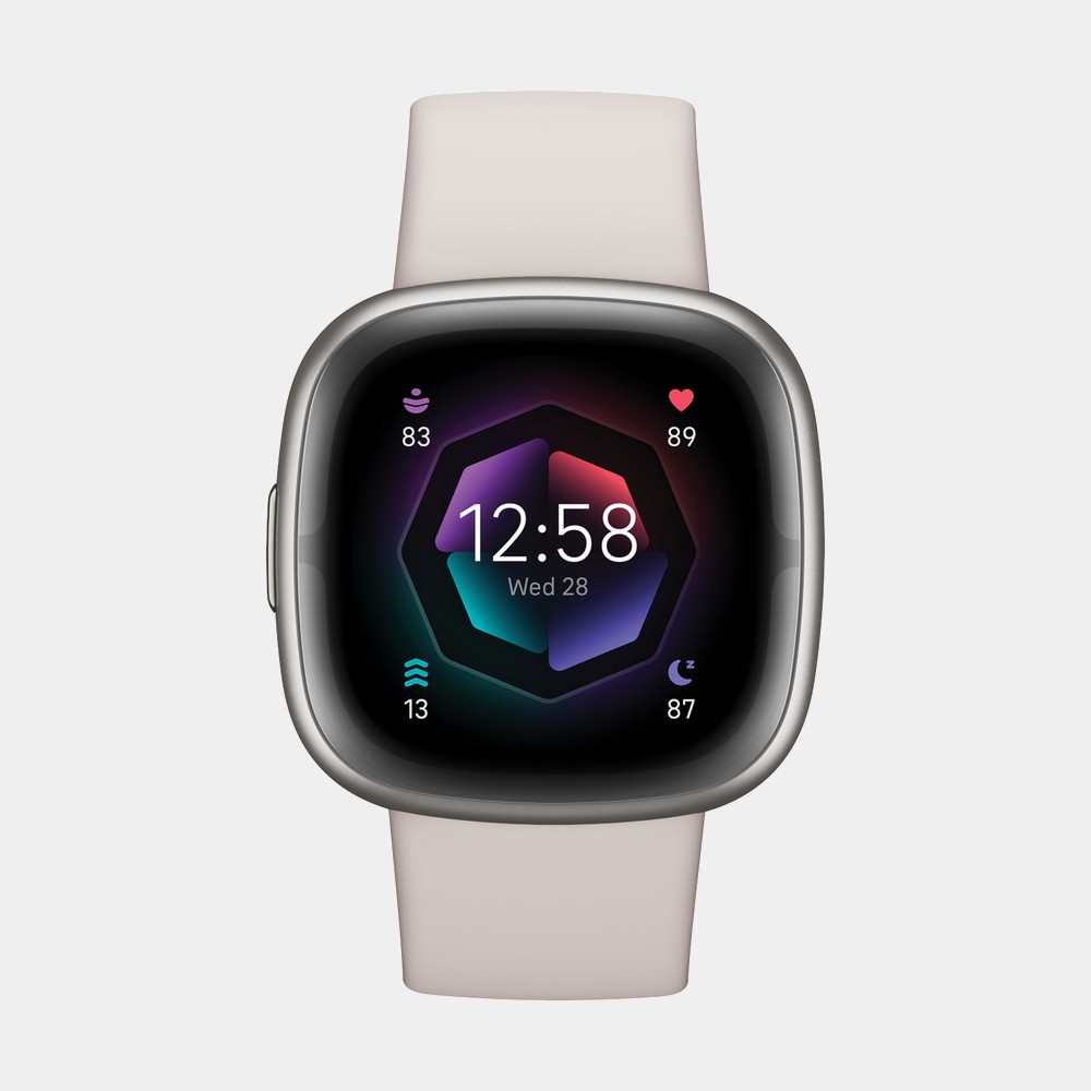 Fitbit Sense 2 Fb521srwt Lunar White/pl  smartwatch