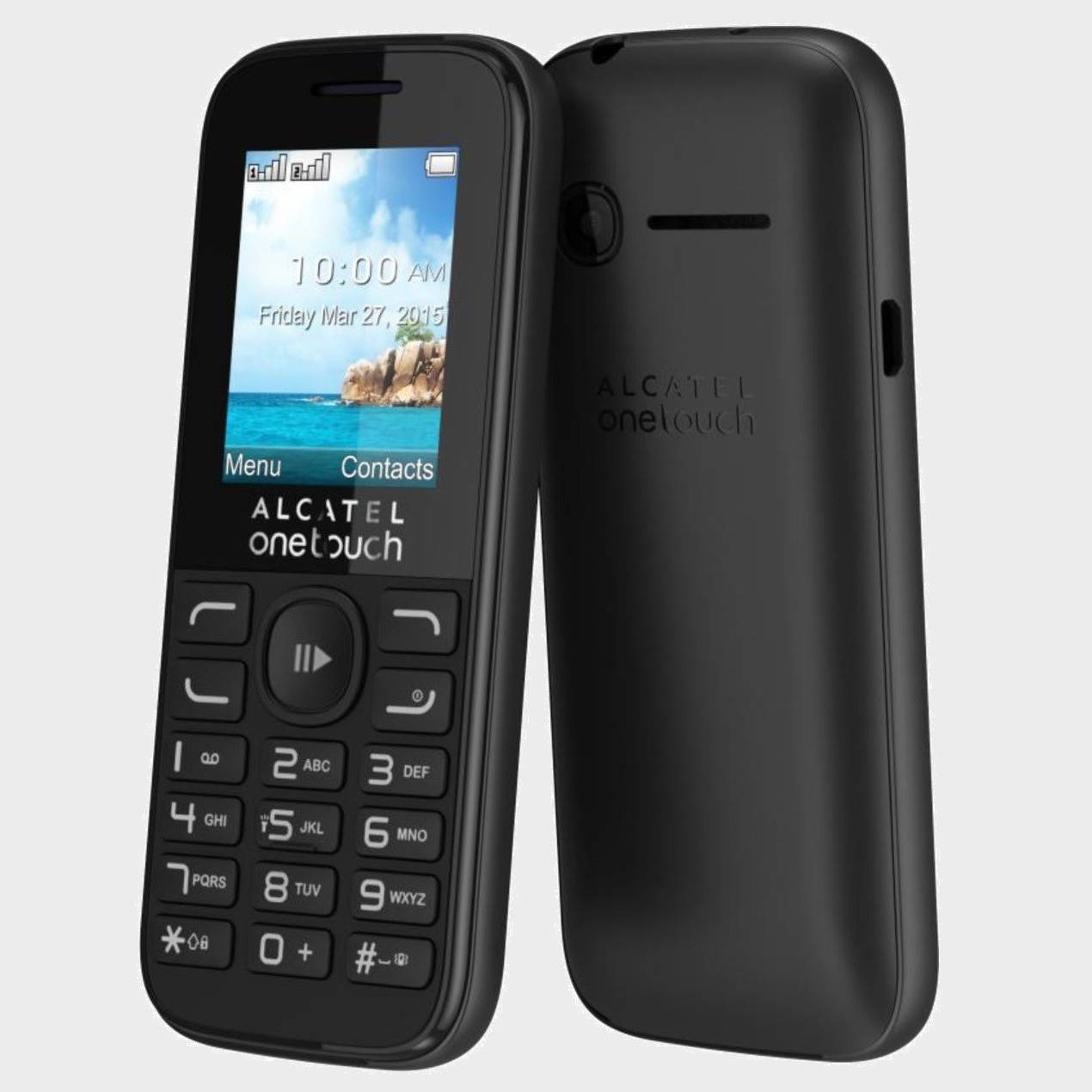 Teléfono Alcatel 1052 negro con camara