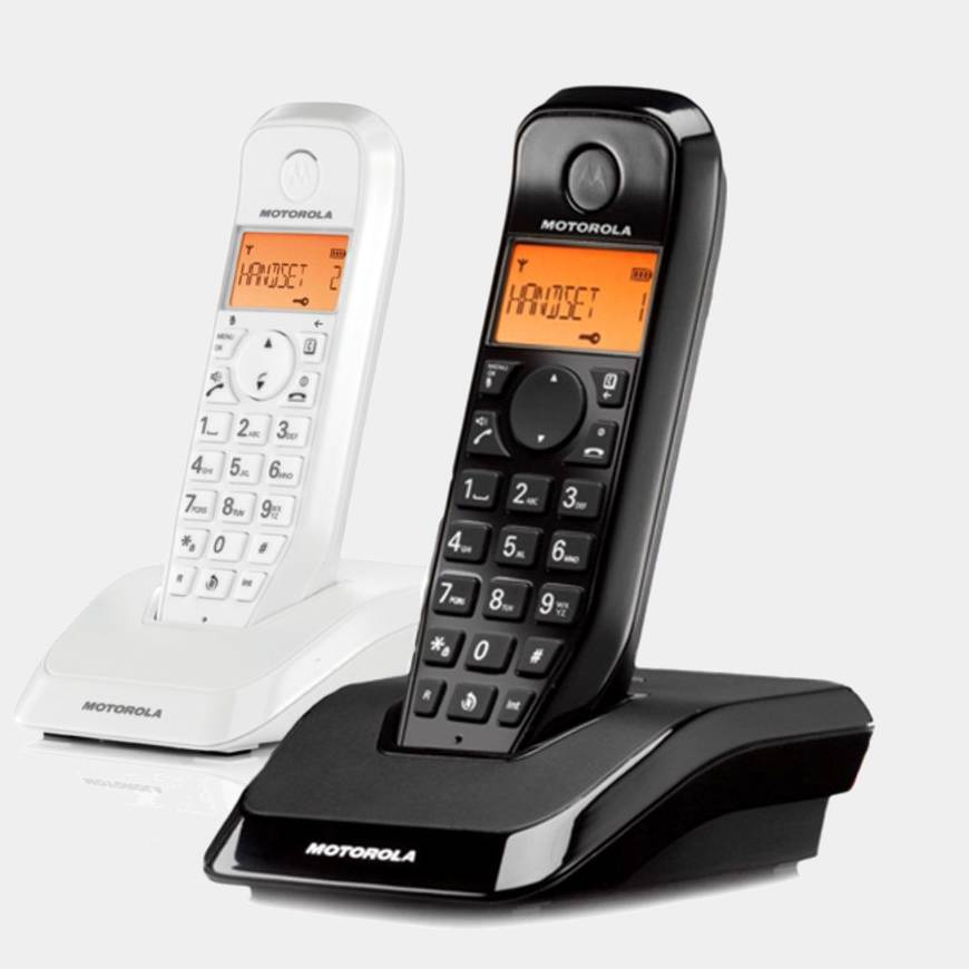Telefono inalambrico Motorola S1202 negro y blanco Duo
