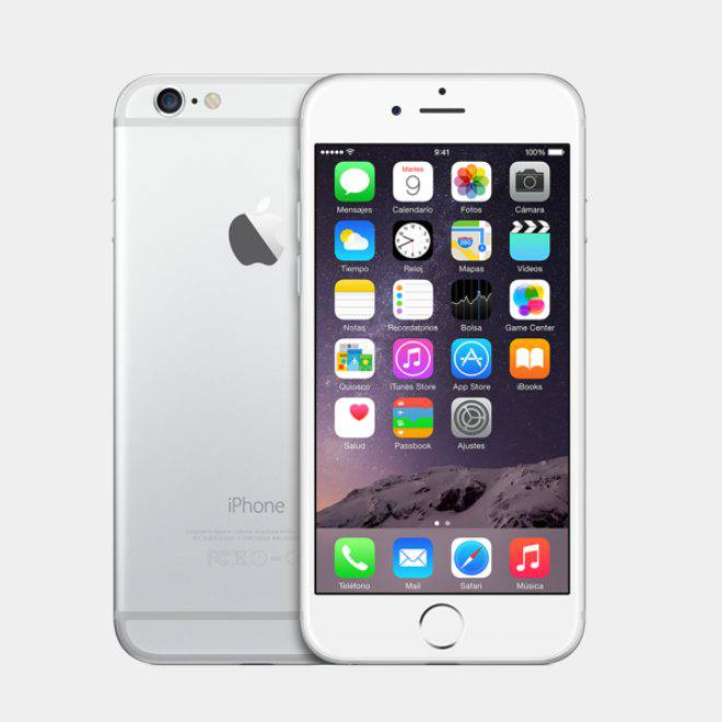 Telefono Libre Apple Iphone 6 Plata Uk 16 Gb