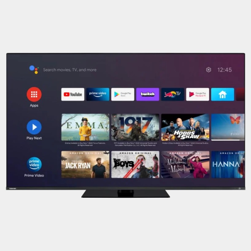 Toshiba 55qa7d63dg televisor QLED 4K Android Peana