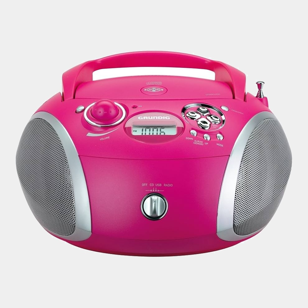 Grundig Rcd1445 Radio CD usb  Pink/silver Gdp6310